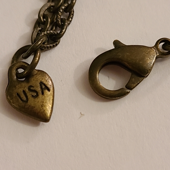 Retro 64" Flapper Necklace Rootbeer Fasceted Glass beads on chain - Picture 7 of 9